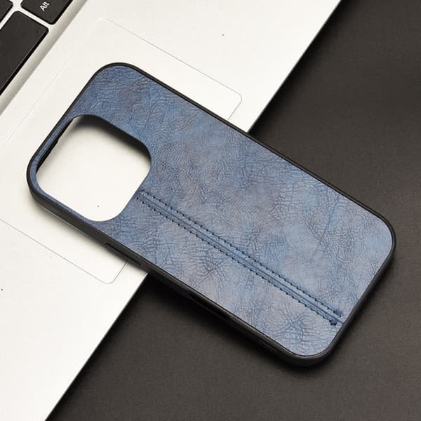 iPhone 16 Pro Max Cow Pattern Skal - Unik och Stilig Mobilfodral för iPhone 16 Pro Max Blå