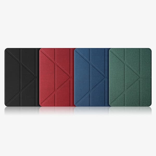 iPad Pro 12.9 2022/2021/2020 Skal - Mutural Multi-fold Smart Läderfodral Blå