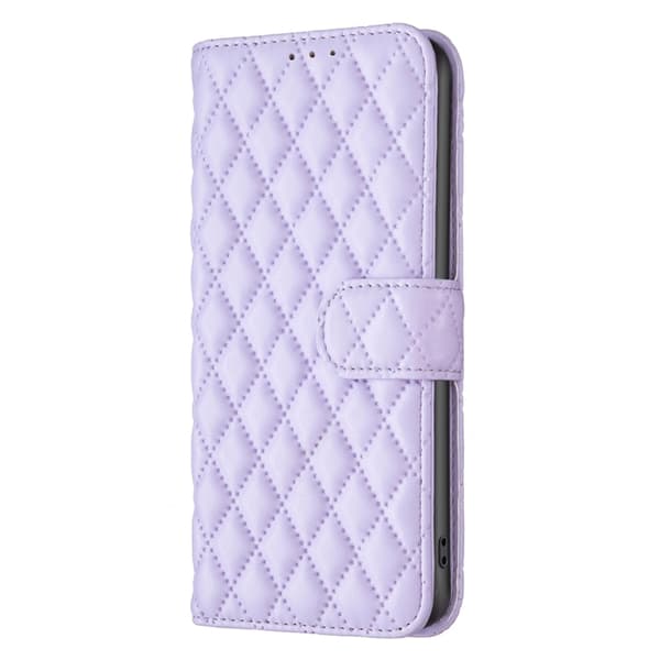 Redmi Note 14 Pro 5G / Note 14 Pro+ 5G - Diamantmönster Plånboksfodral i Läder Purpur