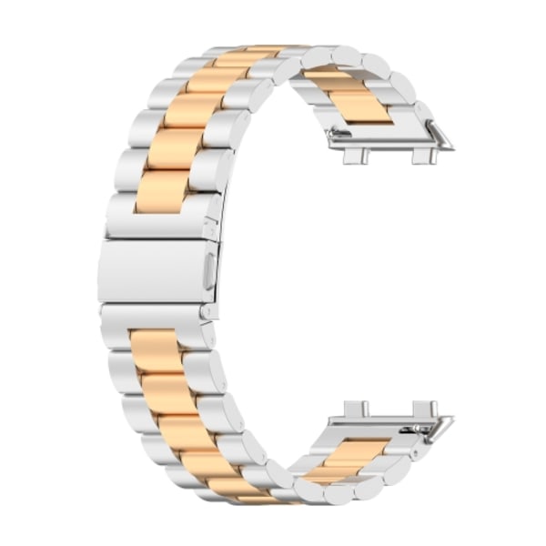 För OPPO Watch 2 46 mm watch i rostfritt stål med tre pärlor Silver Rose Gold