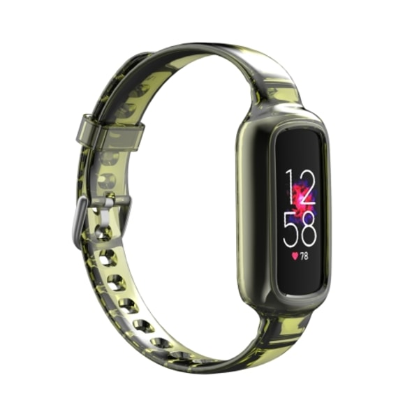 För Fitbit Luxe Silicone Integrated Watch Band Yellow