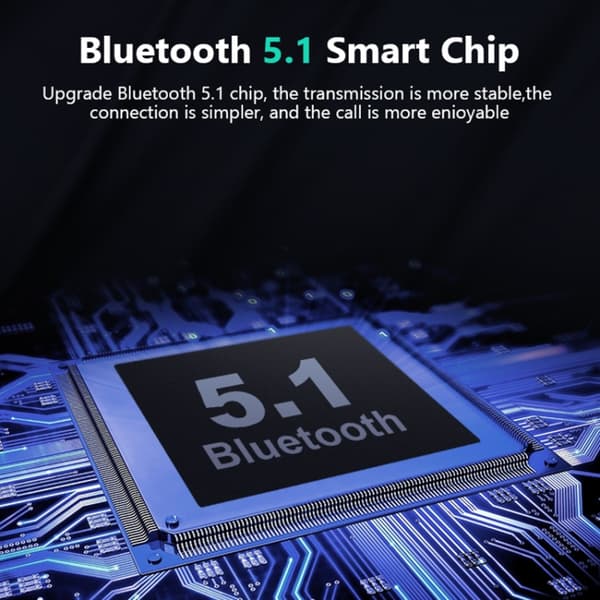 K6 TWS LED Digital Display Bluetooth 5.1 Hörlurar med Laddningsbox Vit