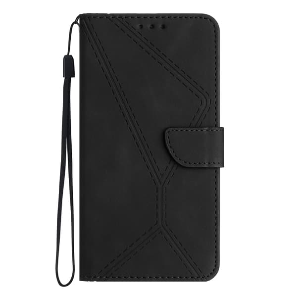 Samsung Galaxy Note20 Skal i broderad läder Svart