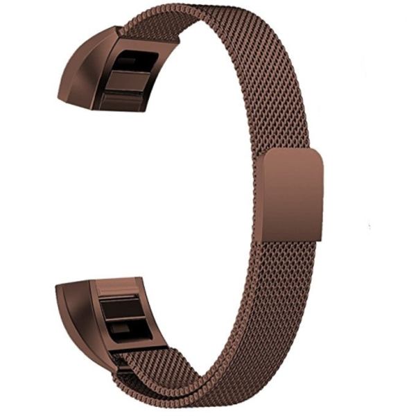 Watch i rostfritt stål för FITBIT Alta, storlek: Large, 170-236 mm Coffee