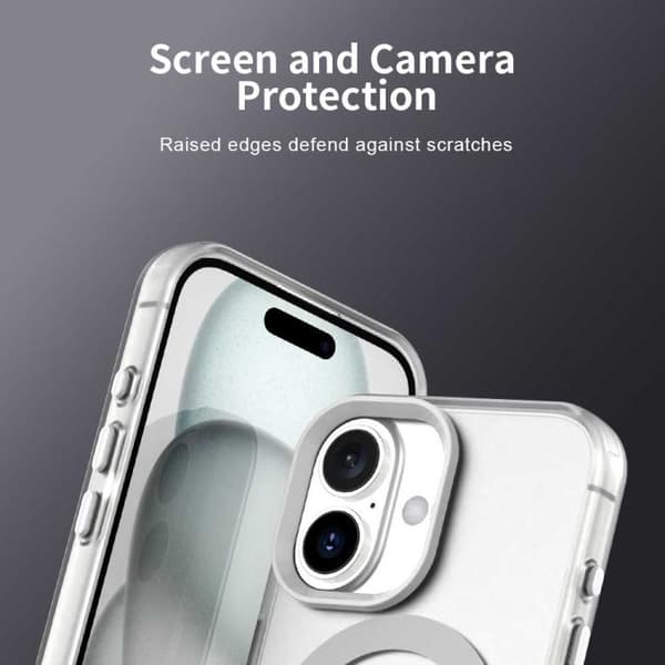 iPhone 17 Skal - Candy Magsafe PC Hybrid TPU Vit