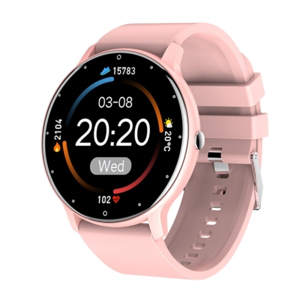 ZL02 Pulsmätare Stegräknare Smart Klocka Rosa