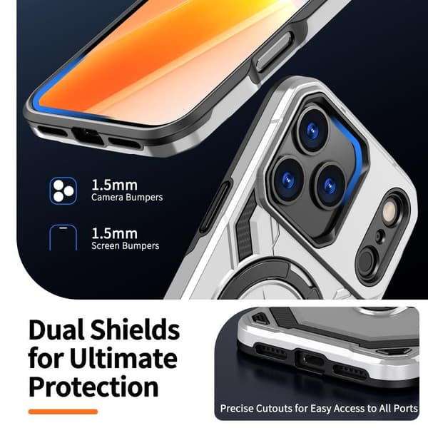 iPhone 18 Pro Max / iPhone 17 Pro Max Skal med Kylning och MagSafe Grå