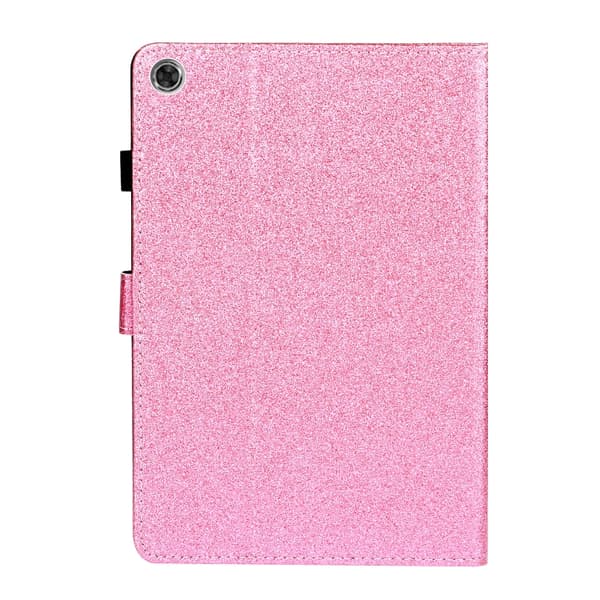 Samsung Galaxy Tab A8 10.5 (2021) Glitter Läderfodral Rosa