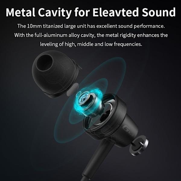 Edifier HECATE GM260 In Ear Wire Control Hörlurar Med Silikon Öronproppar Aurora Lila
