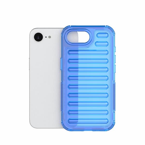 iPhone 18 Pro Max / iPhone 17 Pro Max Skal - hög transparens TPU hybrid PC med airbag Transparent blå