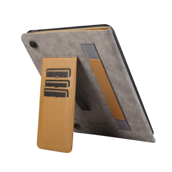 Samsung Galaxy Tab A7 Lite Litchi Textur Läderfodral Brun