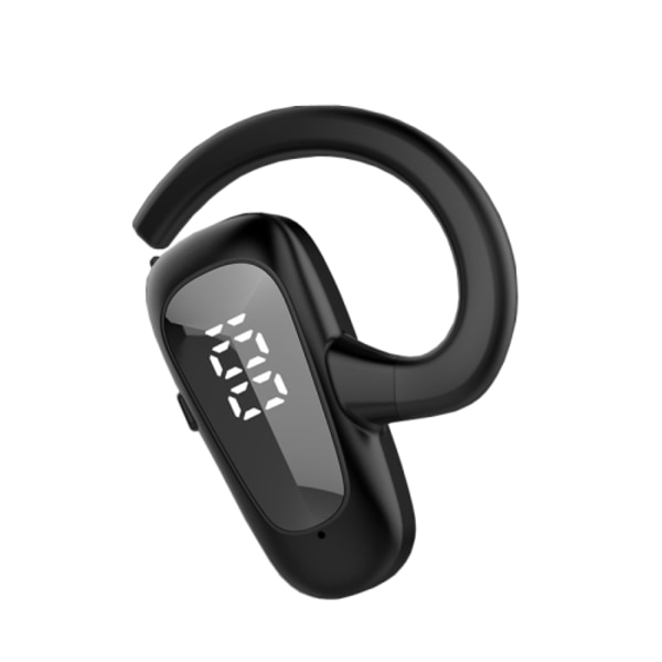 Bone Conduction Concepts Digital Display Stereo Bluetooth-hörlurar, Stil: Enstaka öra Svart