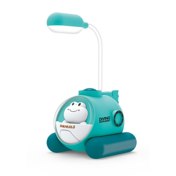 Miniatyr bordslampa i form av en tecknad ubåt (sjö)