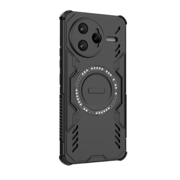 Redmi K80 Pro 5G - Butterfly Armor MagSafe Magnetisk Ring Stötsäker Mobilskal Svart