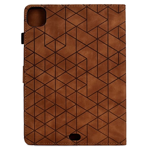 iPad Pro 11 2024 Skal i Rhombus TPU Smart Läderfoder Brun