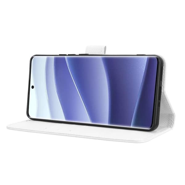 Redmi Note 14 Pro+ 5G - Diamanttexturerat Läderfodral Vit