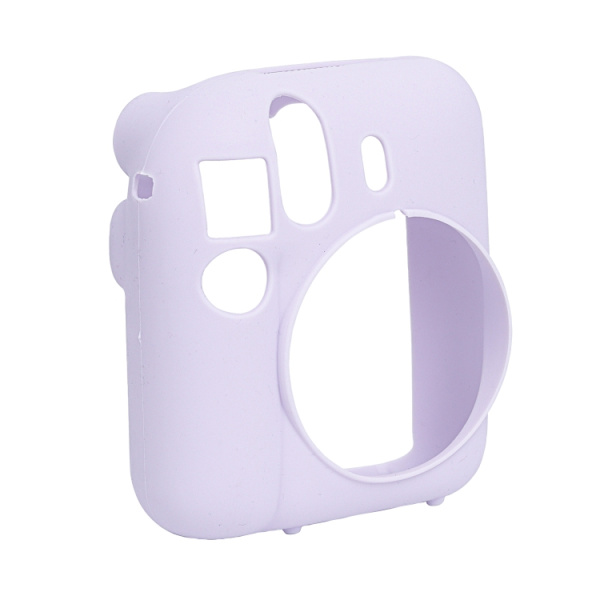 Mjukt silikonkameraskydd för FUJIFILM instax mini 12 Lila