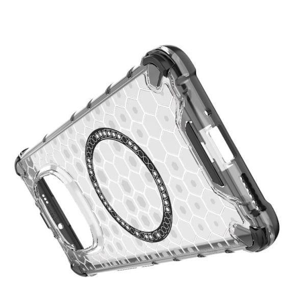 Redmi Note 14 Pro 5G - Honeycomb Magnetisk Ring Stötsäker Mobilskal Röd