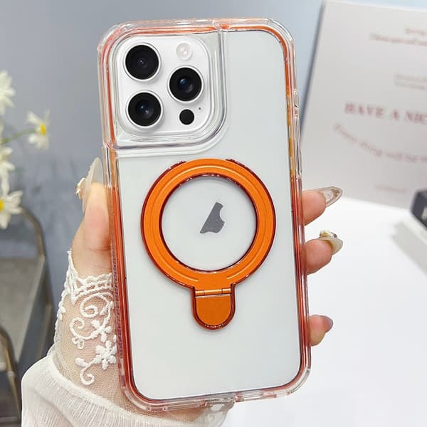 iPhone 16 Pro Max Translucent 3-i-1 MagSafe Skal Orange