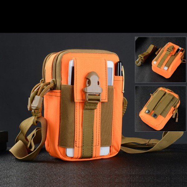 LT-02 Casual Multifunktionell Messenger Bältesväska med Axelrem Orange