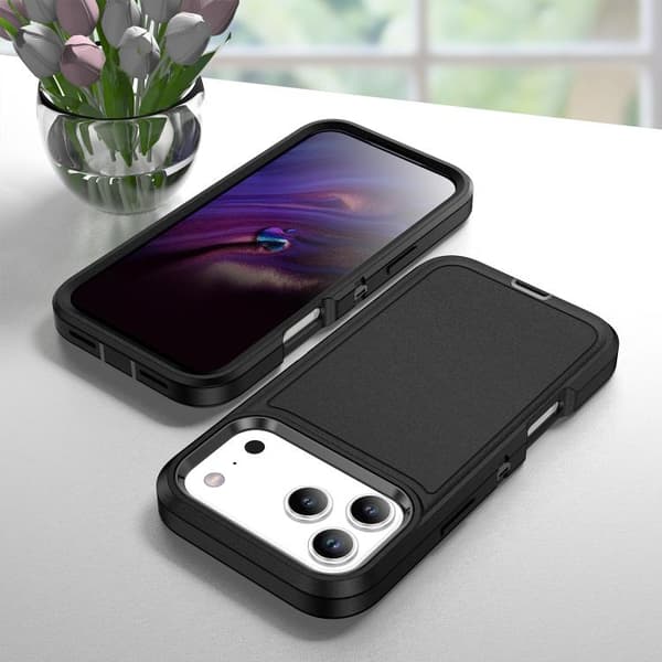 iPhone 18 Pro / iPhone 17 Pro Livsvattentålig Robust Skal Svart