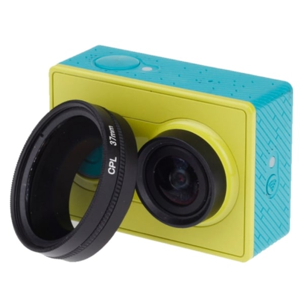 37mm CPL-filter, cirkulär polariserande linsfilter med lock för Xiaomi Xiaoyi 4K+ / 4K, Xiaoyi Lite, Xiaoyi Sport Camera