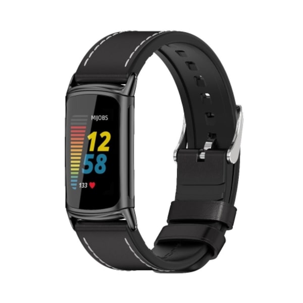 För Fitbit Charge5 Mijobs TPU + watch Black