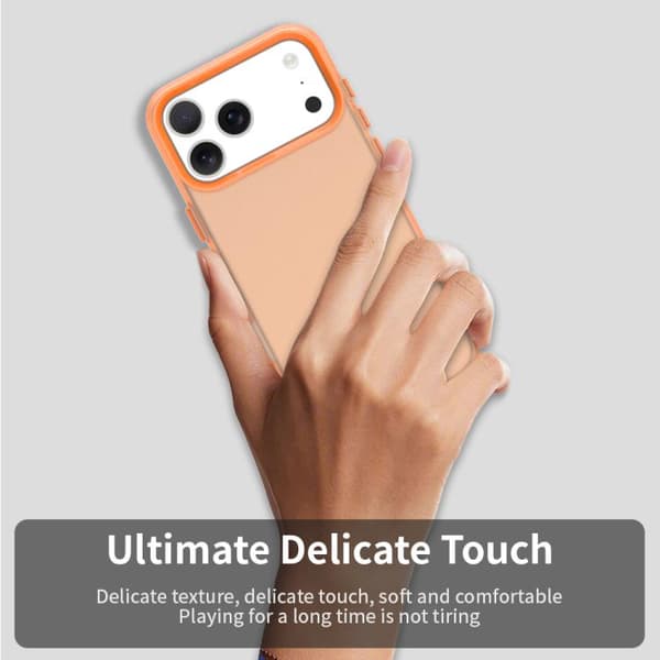 iPhone 18 Pro Max / iPhone 17 Pro Max Skal - Candy PC Hybrid TPU Stöttålig Orange