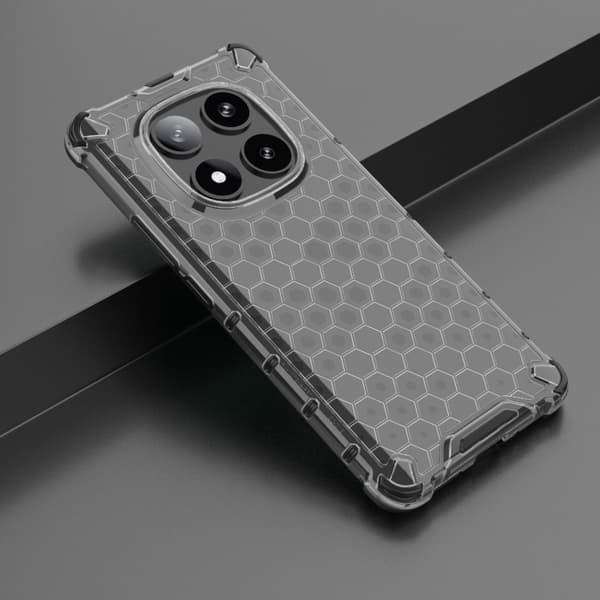 Redmi Note 14 Pro 5G - Honeycomb Stötsäker Mobilskal Svart