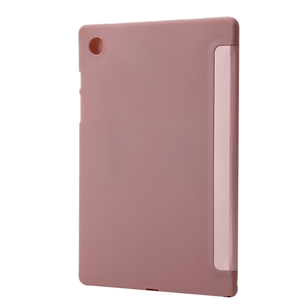 Samsung Galaxy Tab A9+ / A11+ TPU Fällbart Läderfodral Roséguld