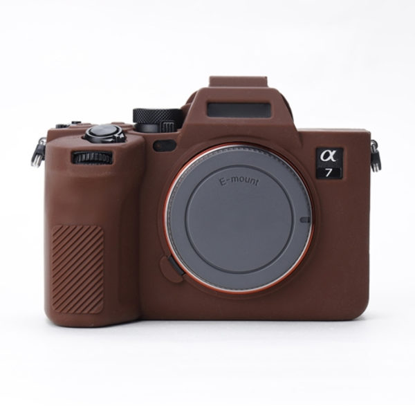 Mjukt silikonfodral för Sony A7 IV Kaffe