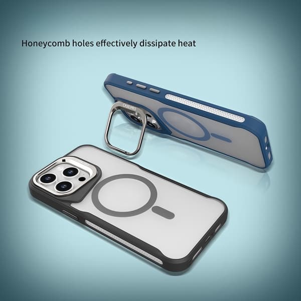 iPhone 16 Pro Max MagSafe Magnetisk Metallskal Blå