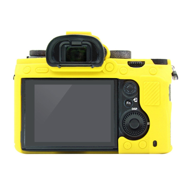 Mjukt silikonfodral för Sony A9 (ILCE-9) / A7 III/ A7R III Gul
