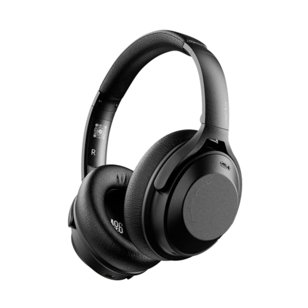 A06 Trådlösa ANC Brusreducerande Hörlurar Over Ear Bluetooth Hörlurar Svart