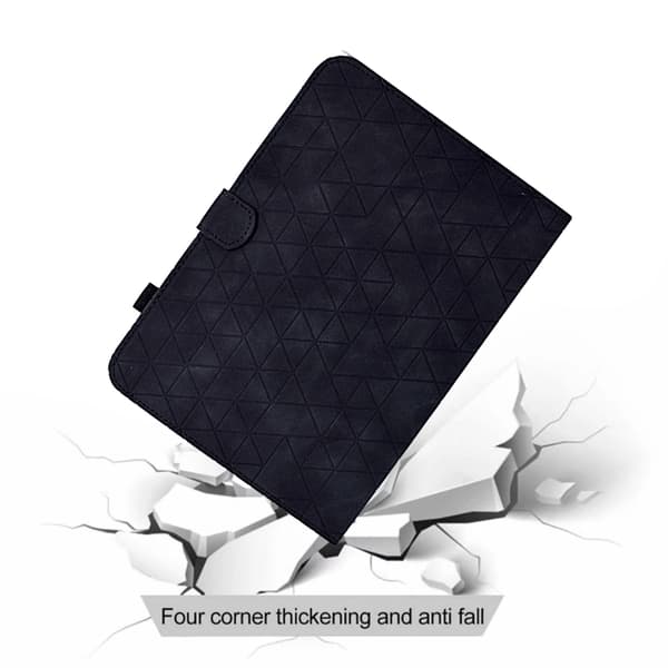 iPad Pro 11 2024 Skal i Rhombus TPU Smart Läderfoder Svart