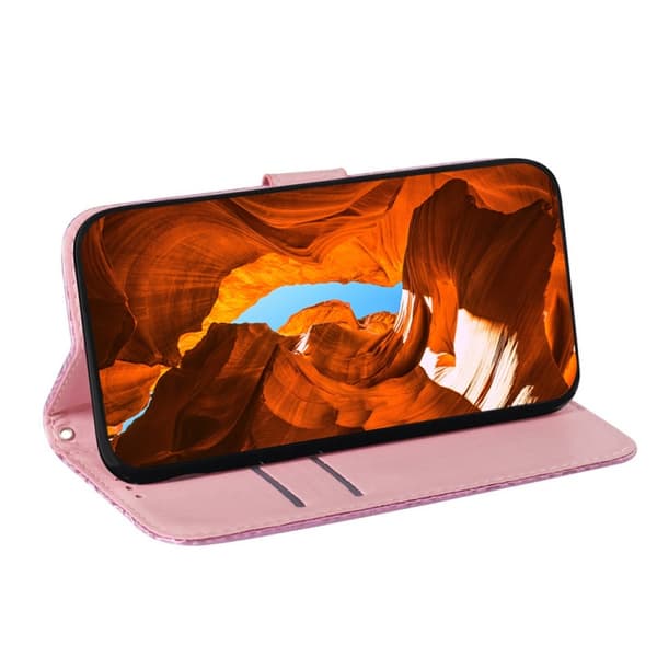 Redmi Note 14 Pro / Note 14 Pro+ 5G - Färgglad Magnetisk Spänne Läder fodral Rosa