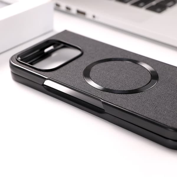 för Pixel 9 Pro Fold Skal med MagSafe Magnetisk Tygtextur Ljusgrön
