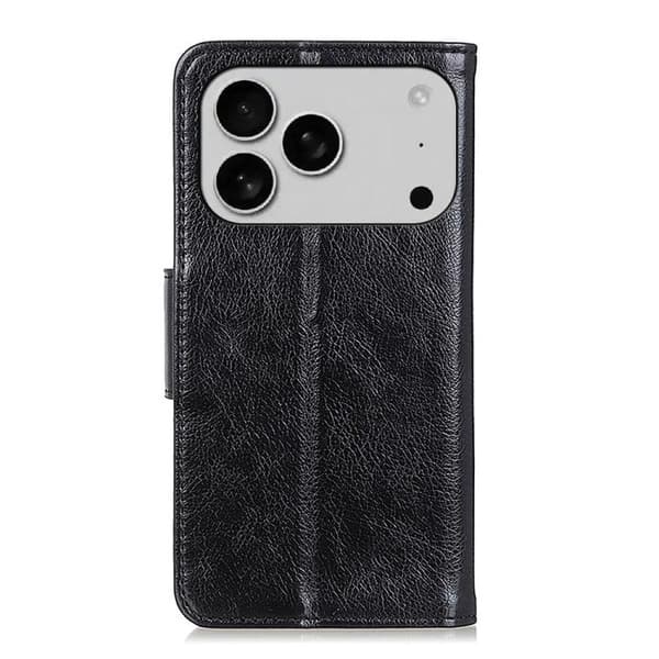 iPhone 17 Pro Max Skal - Nappa-texturläder Svart