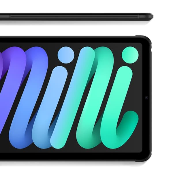 iPad mini 2024 / mini 6 Skal i PC+TPU Transparent Stöttålig Tablet Case Blå