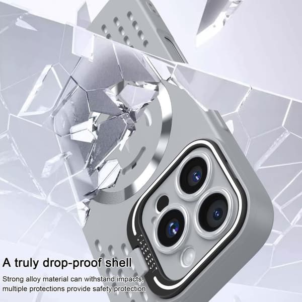 iPhone 16 Pro MagSafe Kylskal med Linshållare Mörkgrön