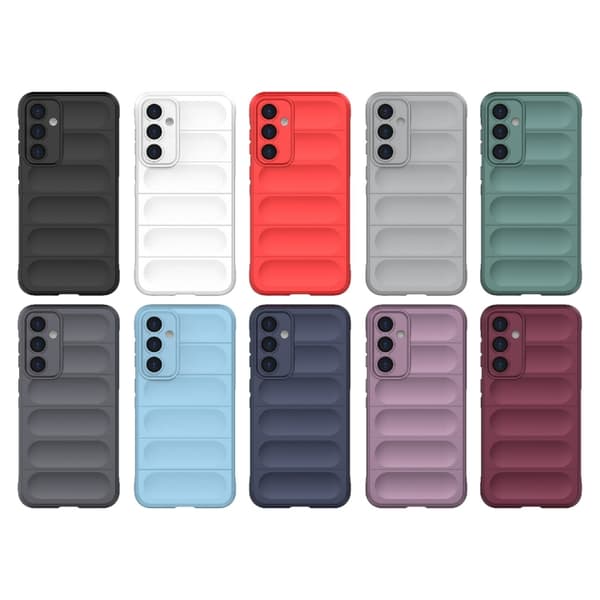 Samsung Galaxy S23 FE 5G Skal Magic Shield TPU + Flanell Grå