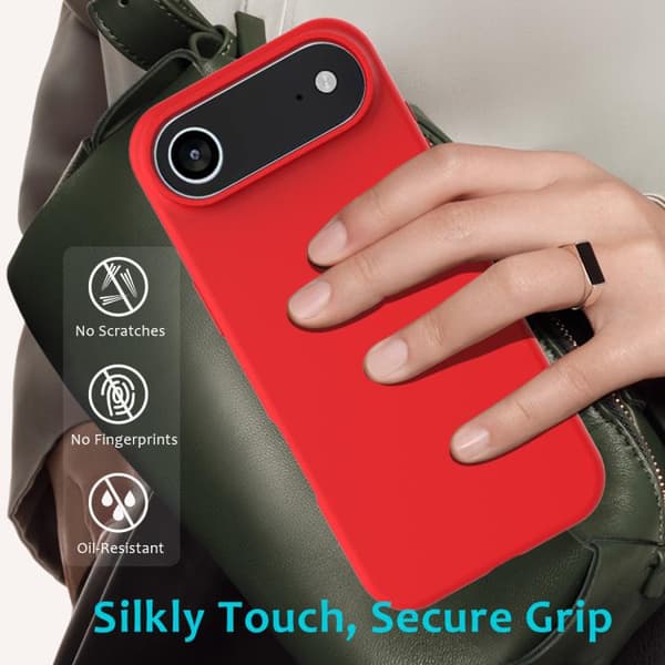 iPhone 17 Air Skal - solid färg av silikon Röd