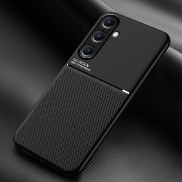 Samsung Galaxy A56 5G Skal med klassisk tiltstrip och magnetisk PC-hybrid TPU Svart