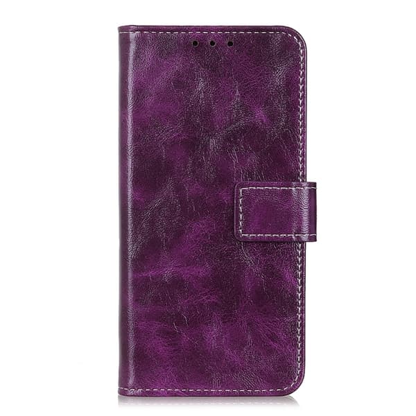 Redmi Note 14 4G - Retro Crazy Horse Textur Läderfodral Purpur