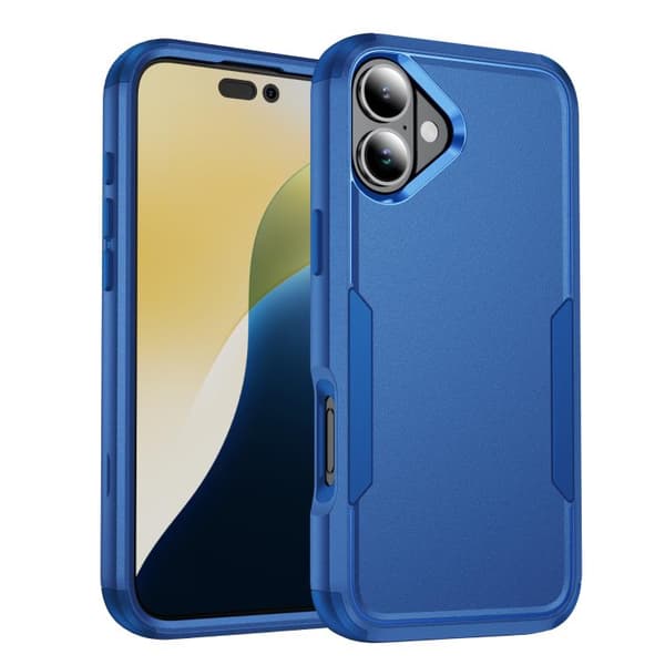 iPhone 17 Skal - TPU + PC, Stötabsorberande Kunglig blå