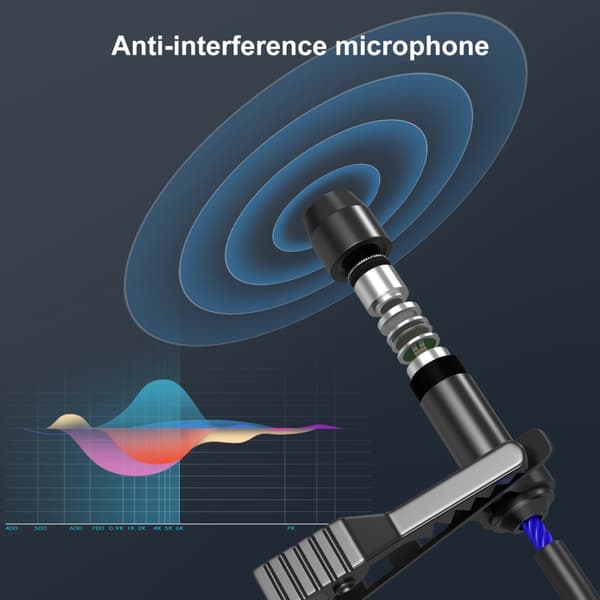 Yanmai BT8 Bluetooth trådlös mikrofon (svart)