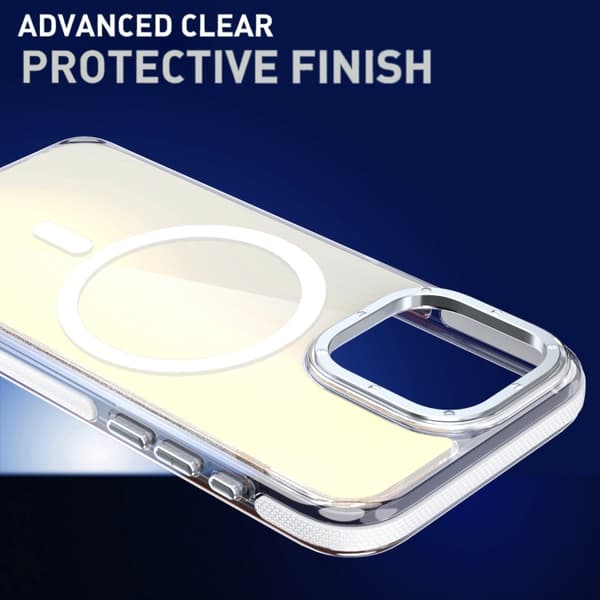 iPhone 18 Pro Max / iPhone 17 Pro Max Skal med Dual-Color Gradient Färgskiftning och MagSafe Vit