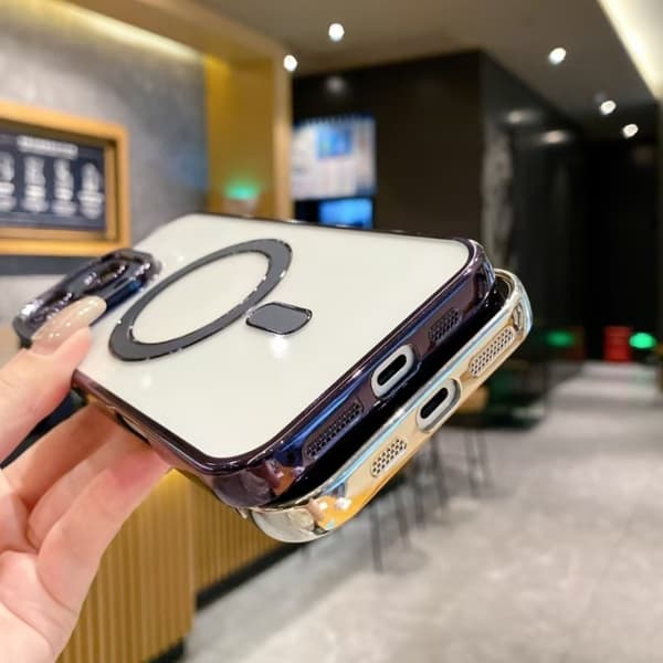iPhone 17 Pro Max Magsafe TPU Skal - Imitation Original Rosa