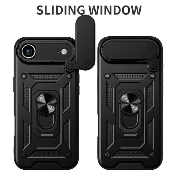 iPhone 17 Air Skal med glidande kameraskydd - TPU+PC Blå
