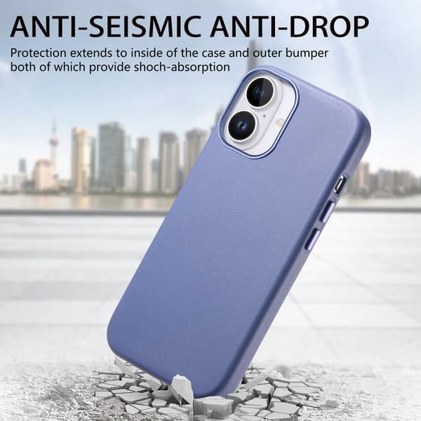 iPhone 16 Pro Max Electroplaterad Metallknapp MagSafe Skal Blå